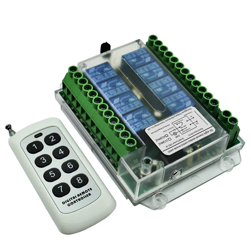 8 Channel Remote Control Switch 8 Ch 8 Channel Wireless Rf Remote Control Switch 12v /24v/36vRemote Cont
8 Channel Remote Control Switch 8 Ch 8 Channel Wireless Rf Remote Control Switch 12v /24v/36vRemote Cont