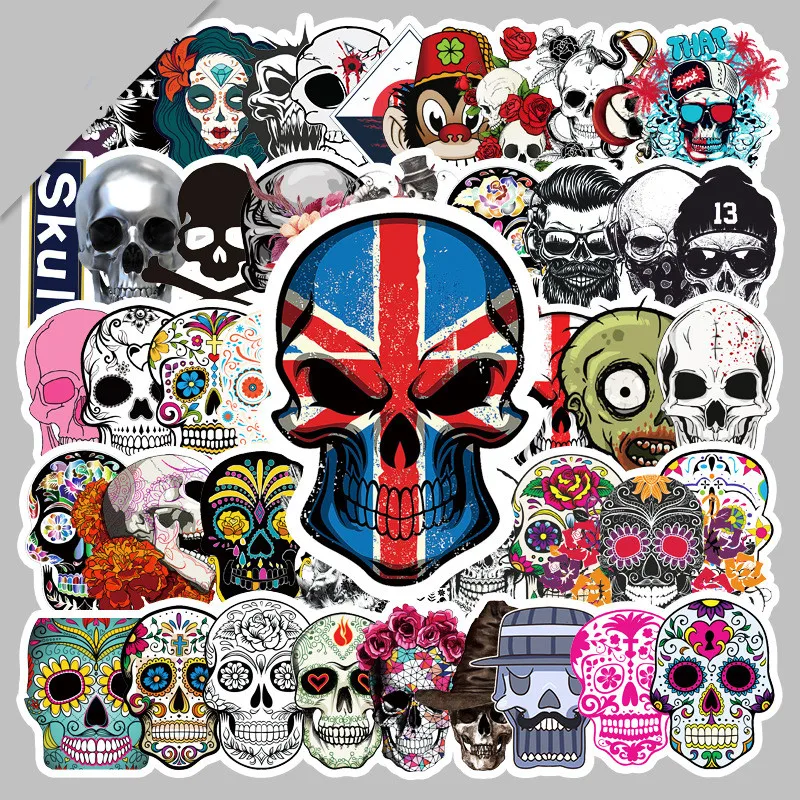 10/30/50PCS Colorful Horror Skull Stickers with Funny Ghost Faces Graffiti Decals Luggage Laptop Skateboard Car Guitar Sticker 
10/30/50PCS Colorful Horror Skull Stickers with Funny Ghost Faces Graffiti Decals Luggage Laptop Skateboard Car Guitar Sticker