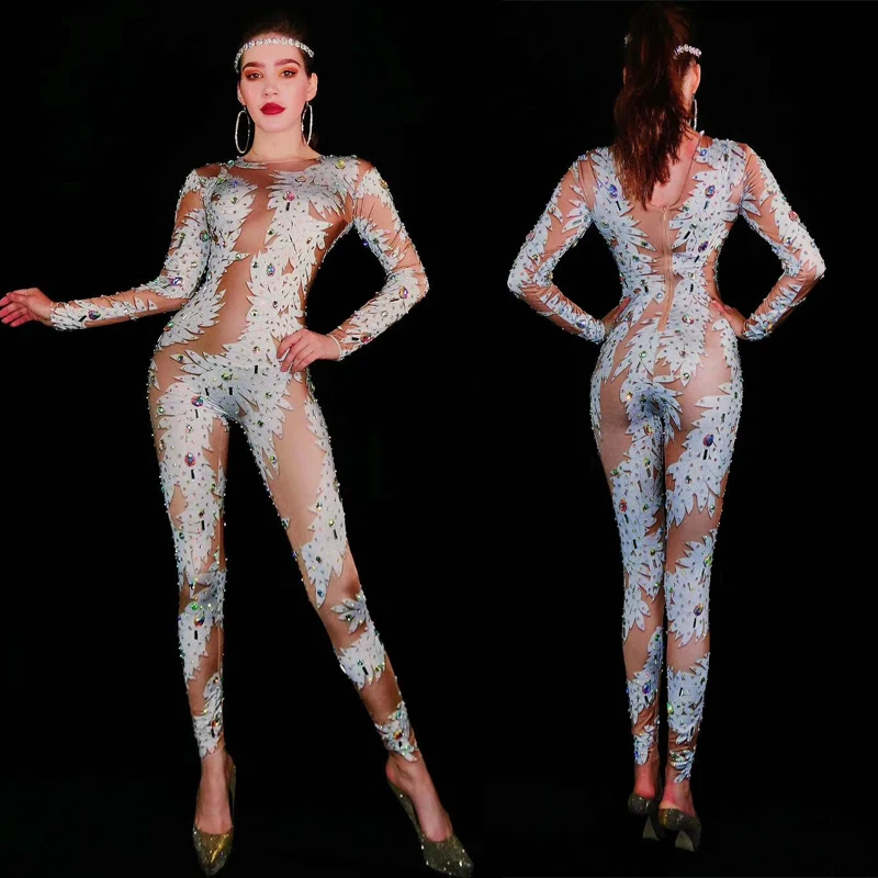 Sexy Bodysuit Rhinestones Printed Jumpsuit Nightclub DJ Dance Cosplay Costuems Birthday Evening Prom Stage Wear Outfits DQS3243
Sexy Bodysuit Rhinestones Printed Jumpsuit Nightclub DJ Dance Cosplay Costuems Birthday Evening Prom Stage Wear Outfits DQS3243