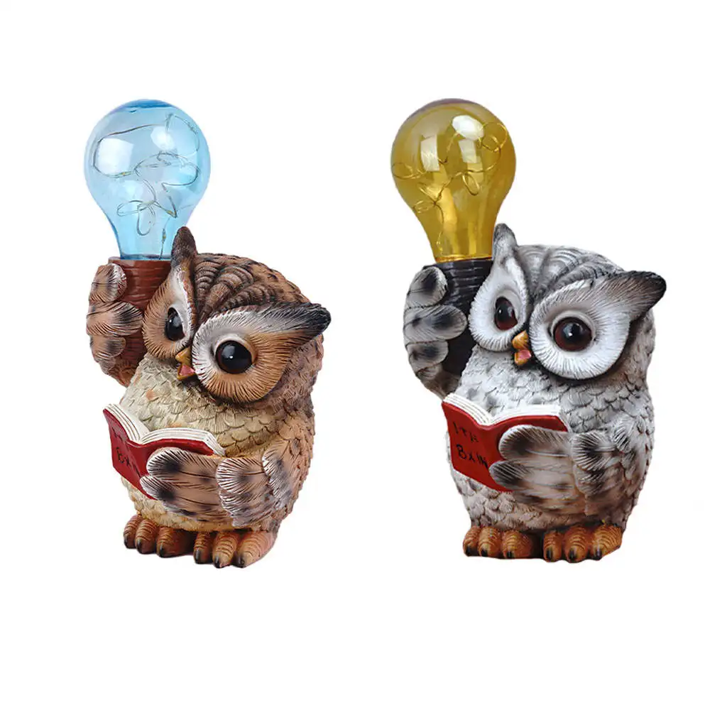 Solar Power Sculptures LED Decoration Outdoor Aesthetic Figurines Reading Owl Night Lights Owl Statue for Pathway Walkway Patio
Solar Power Sculptures LED Decoration Outdoor Aesthetic Figurines Reading Owl Night Lights Owl Statue for Pathway Walkway Patio