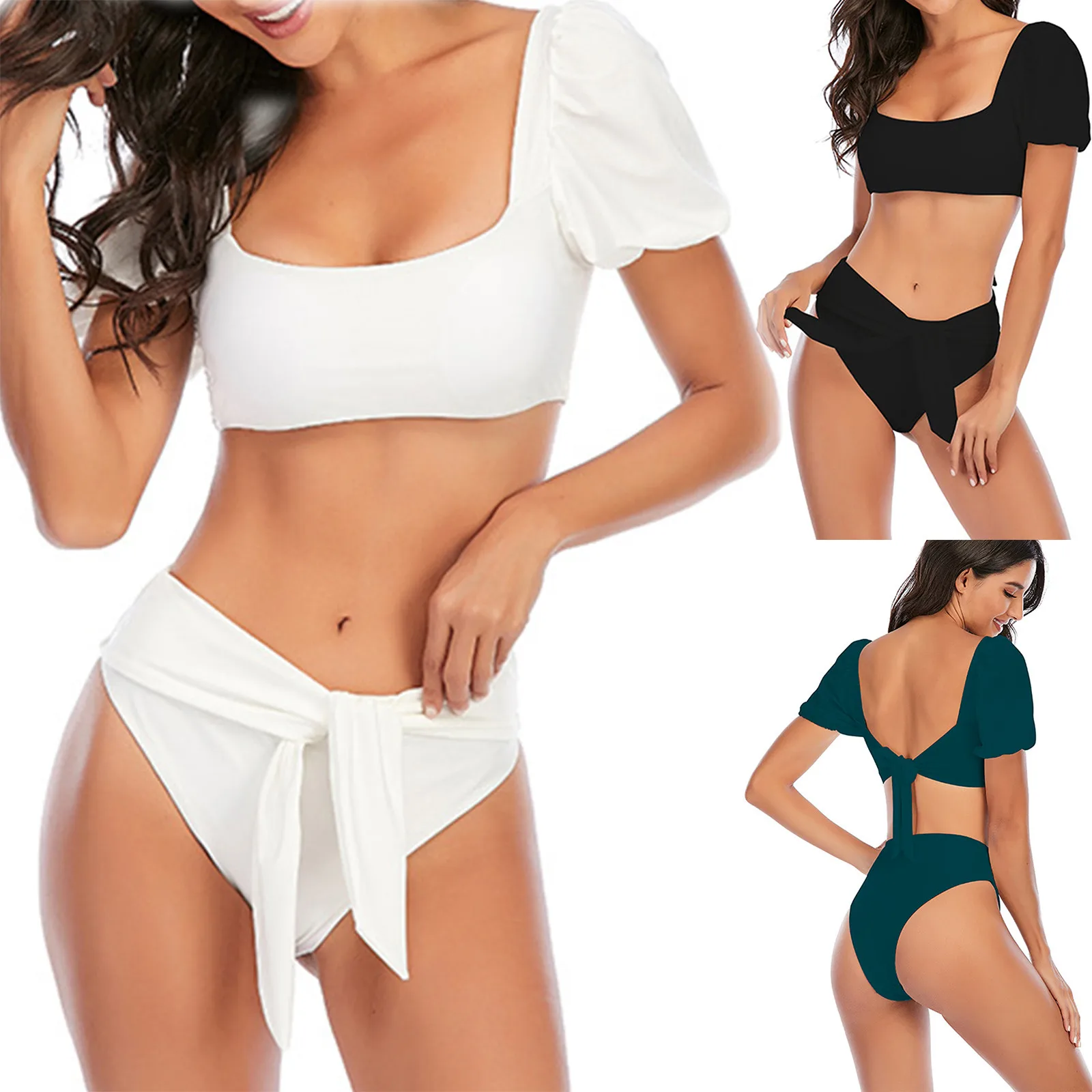 2PC Sets For Women Fashion Sexy Bikinis 2021 Mujer Bubble Sleeve Leaf Print High Waist Split Swimsuit Push Up Swimwear Solid
2PC Sets For Women Fashion Sexy Bikinis 2021 Mujer Bubble Sleeve Leaf Print High Waist Split Swimsuit Push Up Swimwear Solid