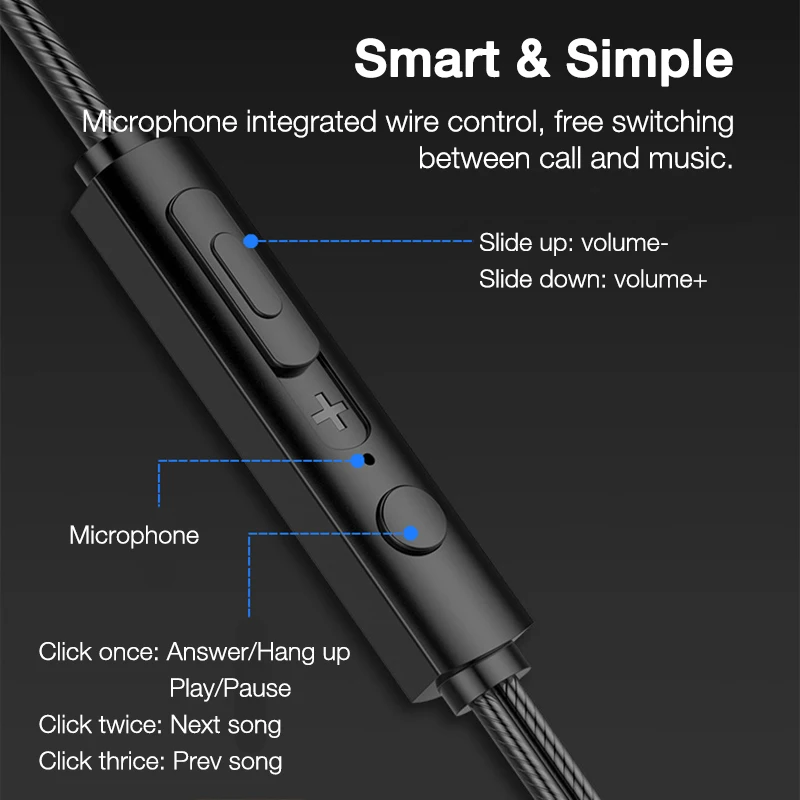 Phone Earphone Wired Headphones In-ear Sport Gaming Headsets 3.5mm Metal Headset Stereo Earphones With Microphone For Xiaomi
Phone Earphone Wired Headphones In-ear Sport Gaming Headsets 3.5mm Metal Headset Stereo Earphones With Microphone For Xiaomi
