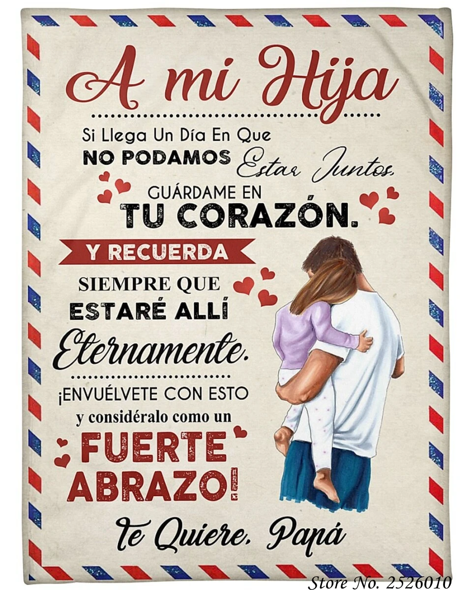 Плед-одеяло с надписью A Mi Hija, 3D бархатное плюшевое одеяло, покрывало для девочек, шерпа, покрывало на диван, покрывало для путешествий 85
Плед-одеяло с надписью A Mi Hija, 3D бархатное плюшевое одеяло, покрывало для девочек, шерпа, покрывало на диван, покрывало для путешествий 85