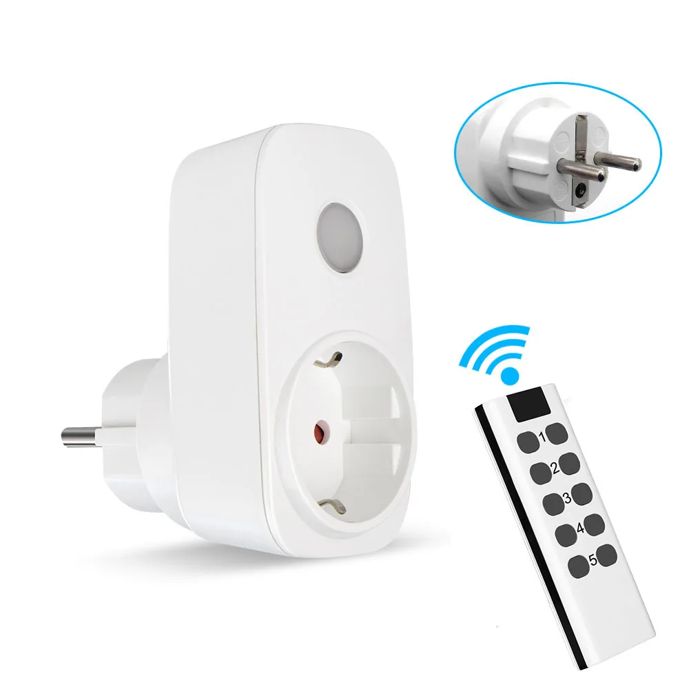MSLE Wireless socket EU/French Universal Plug 250V Programmable power socket 16A RF433.92mhz button remote control smart socket
MSLE Wireless socket EU/French Universal Plug 250V Programmable power socket 16A RF433.92mhz button remote control smart socket