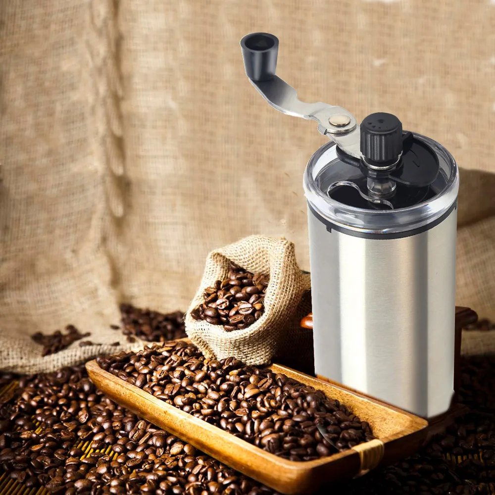 Portable Manual Coffee Grinder With Adjustable Setting Mini Stainless Steel Hand Manual Handmade Coffee Bean Burr Grinder Mill
Portable Manual Coffee Grinder With Adjustable Setting Mini Stainless Steel Hand Manual Handmade Coffee Bean Burr Grinder Mill