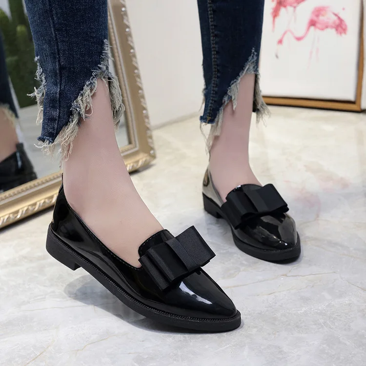 Classic Brand Shoes Women Casual Pointed Toe Black Oxford Shoes For Women Flats Comfortable Slip On Women Shoes 758
Classic Brand Shoes Women Casual Pointed Toe Black Oxford Shoes For Women Flats Comfortable Slip On Women Shoes 758