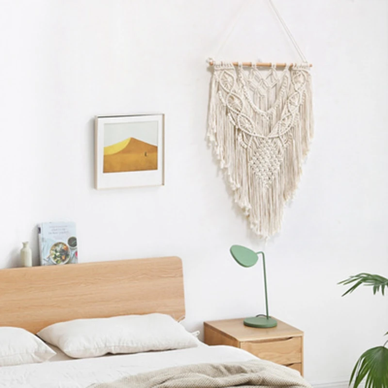 HGHO Hand Pendant Macrame Wall Hanging Boho Woven Tapestry Bohemian Crafts Room Decoration Gorgeous Tapestry for Home Decor
HGHO Hand Pendant Macrame Wall Hanging Boho Woven Tapestry Bohemian Crafts Room Decoration Gorgeous Tapestry for Home Decor