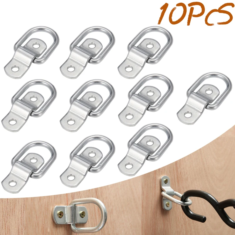 10 Pcs/kit Lashing Ring Staple Cleat Tie Down Trailers Trucks Auto Fastener For Vans Horsebox Boat Ropes
10 Pcs/kit Lashing Ring Staple Cleat Tie Down Trailers Trucks Auto Fastener For Vans Horsebox Boat Ropes