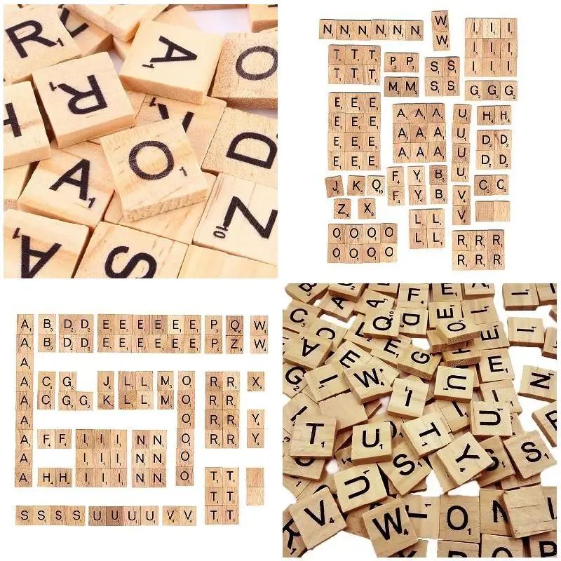 100 Pcs Wood Tiles Letter Alphabet s Number Craft English Words 2021
100 Pcs Wood Tiles Letter Alphabet s Number Craft English Words 2021