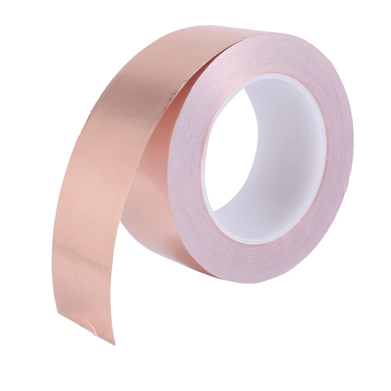 Quality Copper Foil Tape 50mm x 30M for EMI Shielding Conductive Adhesive for Electrical Repairs,Snail Barrier Tape Guitar
Quality Copper Foil Tape 50mm x 30M for EMI Shielding Conductive Adhesive for Electrical Repairs,Snail Barrier Tape Guitar