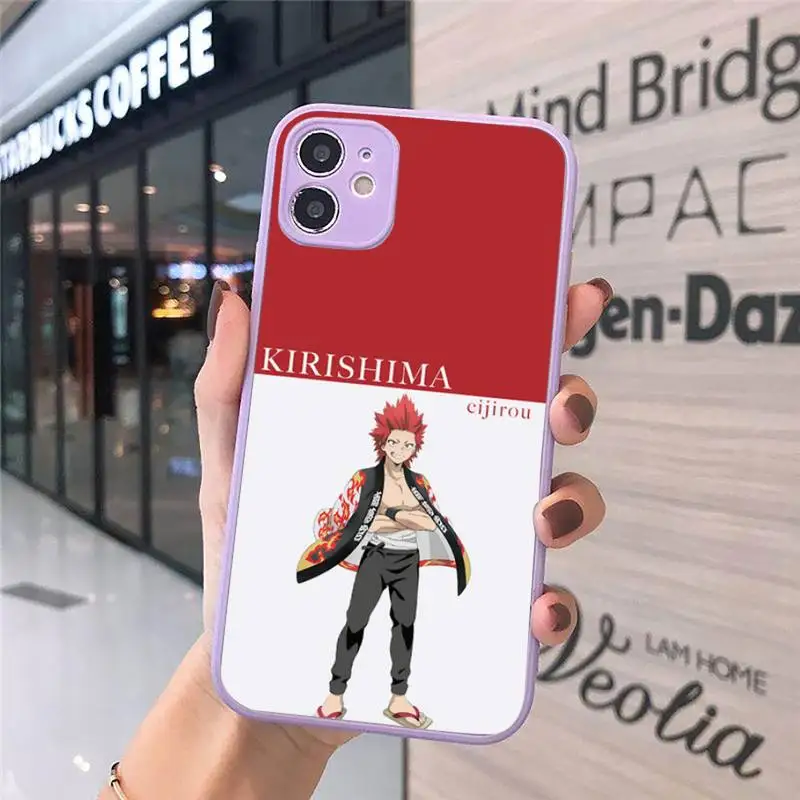 New My hero academia Kirishima Phone Case Matte Transparent for iPhone 7 8 11 12 s mini pro X XS XR MAX Plus cover funda
New My hero academia Kirishima Phone Case Matte Transparent for iPhone 7 8 11 12 s mini pro X XS XR MAX Plus cover funda