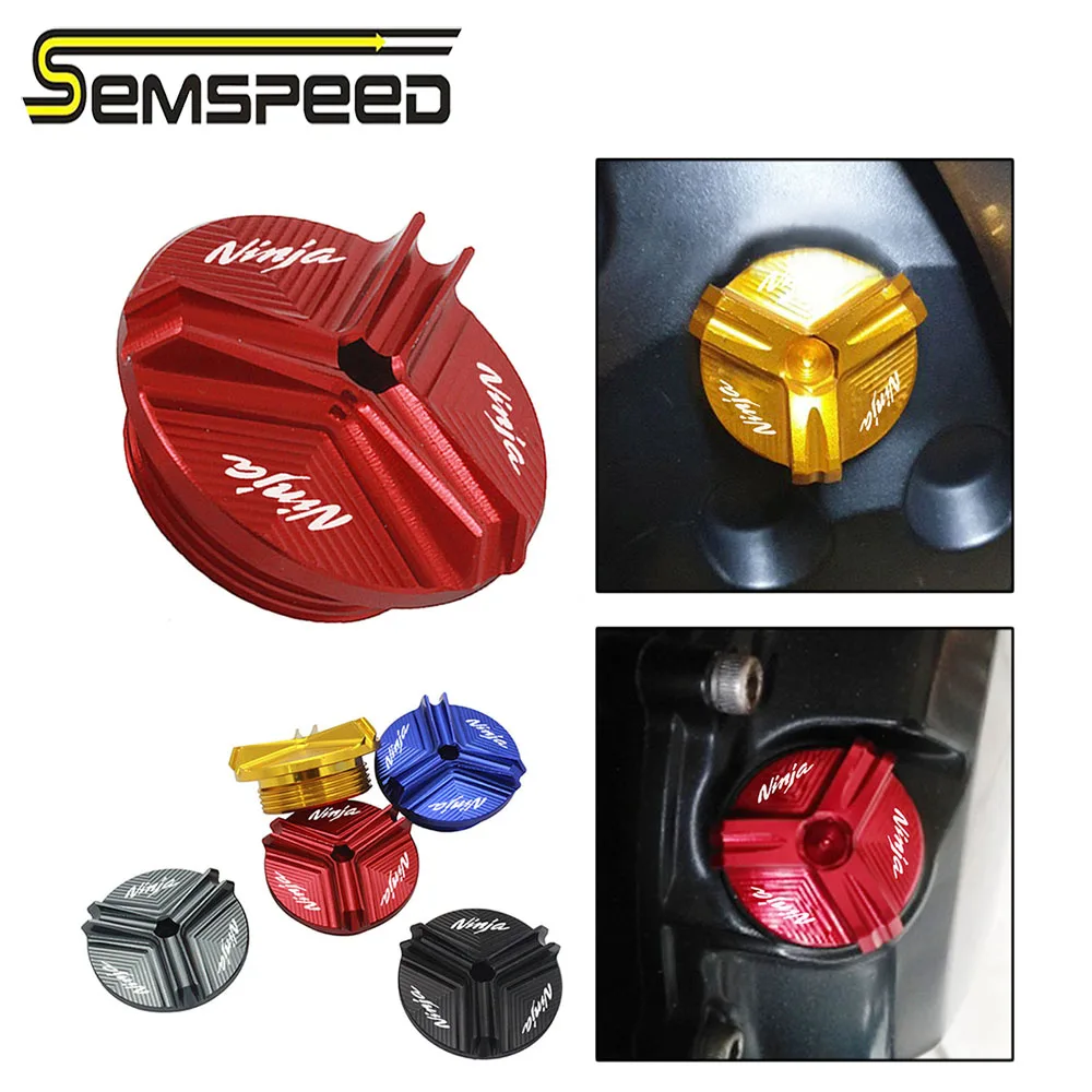 SEMSPEED Мотоцикл CNC масляный наполнитель колпачок вилка для Kawasaki Z250 Z1000 ZR7/S GPZ1100 400 550