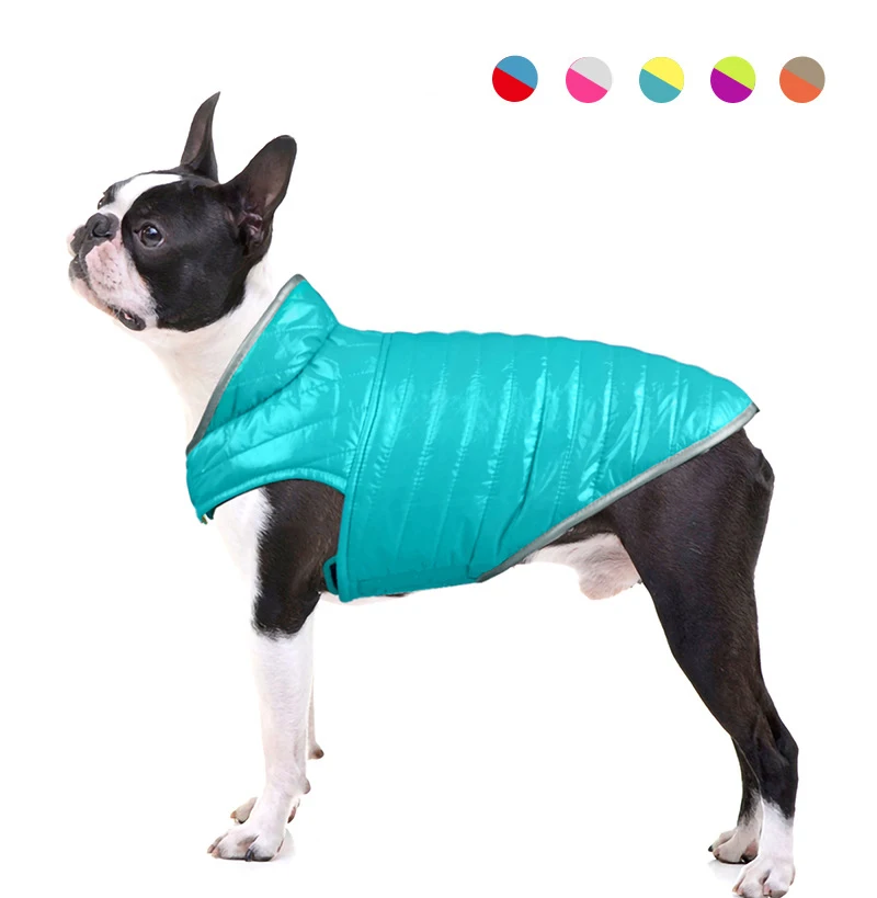 Pet Clothes Dog Clothes Light Down Double-sided Cotton-padded Contrast Color Reflective Small And Medium-sized Dog Clothes
Pet Clothes Dog Clothes Light Down Double-sided Cotton-padded Contrast Color Reflective Small And Medium-sized Dog Clothes