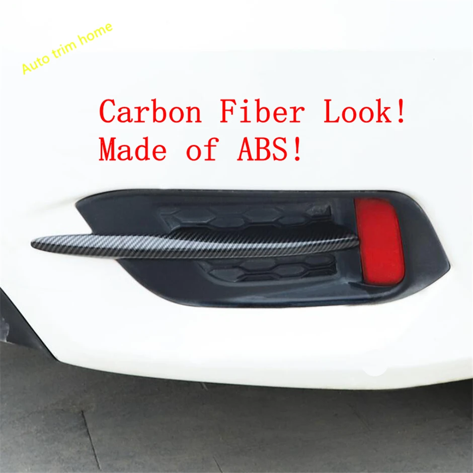 Rear Bumper Fog Lights Lamps Eyelid Eyebrow Panel Cover Trim Fit For Honda Civic Sedan 2016 2017 2018 ABS Chrome / Carbon Fiber
Rear Bumper Fog Lights Lamps Eyelid Eyebrow Panel Cover Trim Fit For Honda Civic Sedan 2016 2017 2018 ABS Chrome / Carbon Fiber