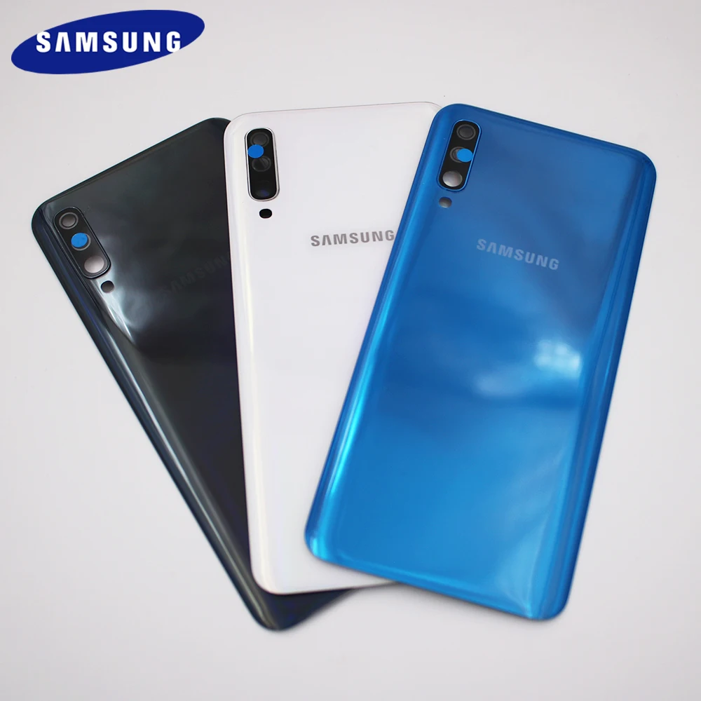 Original Samsung A50 2019 A505 A505F A505DS Battery Back Cover Plastic Rear Door Housing Panel For Galaxy A 50 With Camera Lens
Original Samsung A50 2019 A505 A505F A505DS Battery Back Cover Plastic Rear Door Housing Panel For Galaxy A 50 With Camera Lens