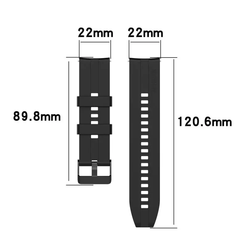 Ремешок силиконовый для Huawei Watch GT 2 46 мм спортивный браслет Samsung Galaxy Gear S3 Huami GTR 47 22 -