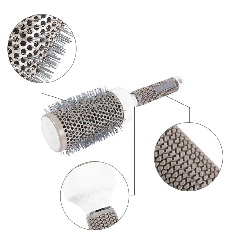 MOONBIFFY Professional Hair Dressing Brushes Ceramic Iron Round Comb (19mm) 5 size Hair Styling Tool Hairbrush High Temperature
MOONBIFFY Professional Hair Dressing Brushes Ceramic Iron Round Comb (19mm) 5 size Hair Styling Tool Hairbrush High Temperature