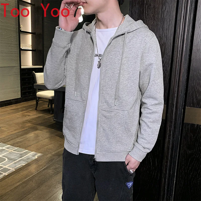 2021 new style hooded cardigan cotton sweatshirt male pure color youth leisure loose spring and autumn sweatshirt male trend
2021 new style hooded cardigan cotton sweatshirt male pure color youth leisure loose spring and autumn sweatshirt male trend