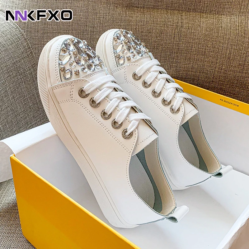 Woman Sneakers Platform Vulcanized Women Bling Crystal Muller shoes spring Women's Casual Flats Female Sport Shoes vc2795
Woman Sneakers Platform Vulcanized Women Bling Crystal Muller shoes spring Women's Casual Flats Female Sport Shoes vc2795