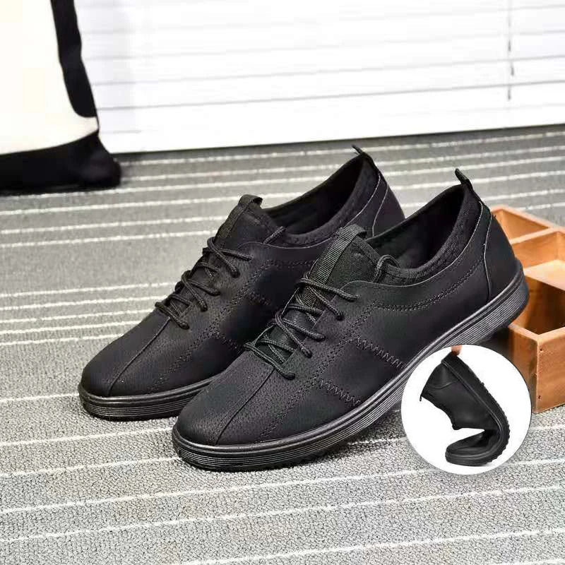 Brand Men Shoes Casual Leather Fashion Lace up Trendy Black Grey Flat Shoes for Men Comfortable Soft Driving shoes Drop Shipping
Brand Men Shoes Casual Leather Fashion Lace up Trendy Black Grey Flat Shoes for Men Comfortable Soft Driving shoes Drop Shipping