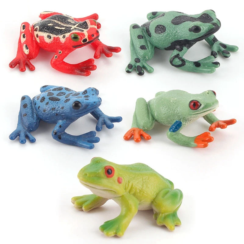 5 Kinds Frog Animal Figure Collectible Toys Wild Animal Cognition Action Figures Kids Plastic Model Toys Ornaments
5 Kinds Frog Animal Figure Collectible Toys Wild Animal Cognition Action Figures Kids Plastic Model Toys Ornaments