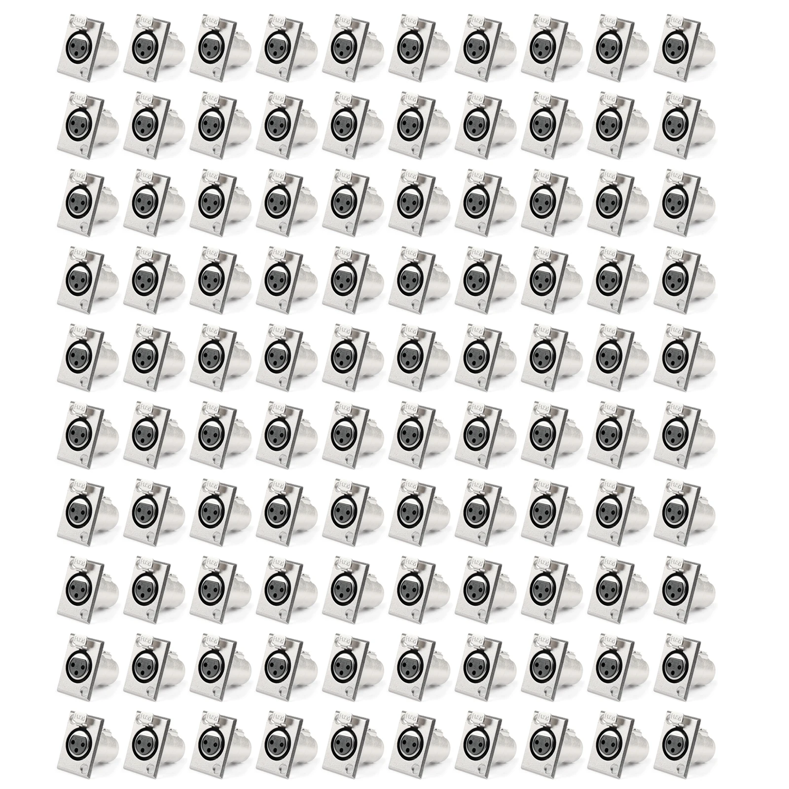 Artudatech 100Pcs XLR 3Pin Female Male Socket Metal Panel Mount Chassis PCB Socket For Microphone Connector Jack Parts
Artudatech 100Pcs XLR 3Pin Female Male Socket Metal Panel Mount Chassis PCB Socket For Microphone Connector Jack Parts