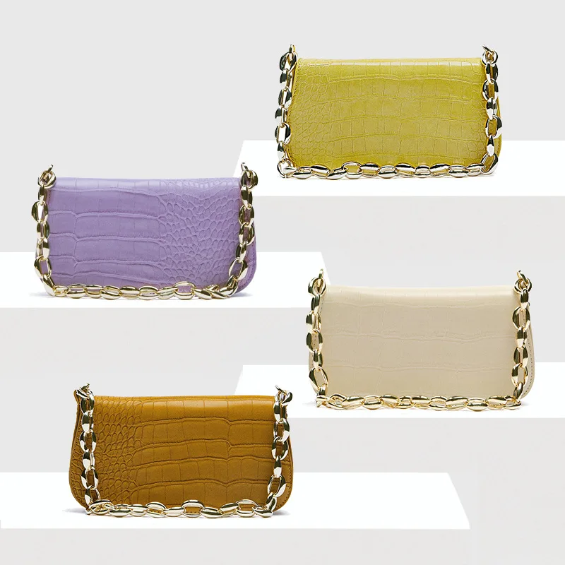 2021 New Women's Shoulder Bags For Female Chain PU Leather Crocodile Pattern Solid Design High Quality Leisure Style Women Bag
2021 New Women's Shoulder Bags For Female Chain PU Leather Crocodile Pattern Solid Design High Quality Leisure Style Women Bag