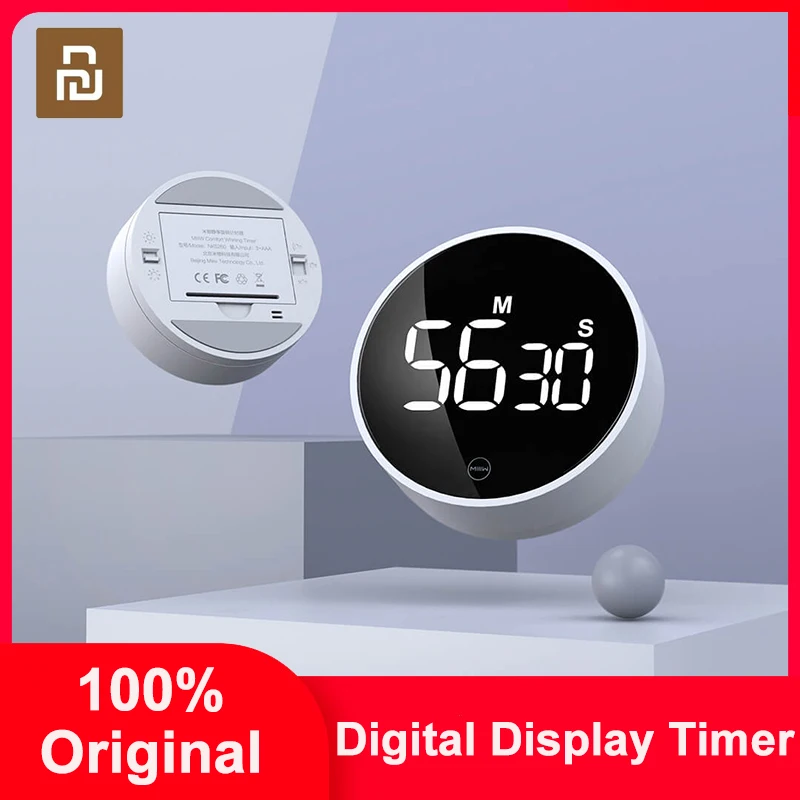 Цифровой светодиодный Таймер Youpin, регулируемый портативный прибор для приготовления пищи с магнитной задней панелью, со звуком и яркостью
Цифровой светодиодный Таймер Youpin, регулируемый портативный прибор для приготовления пищи с магнитной задней панелью, со звуком и яркостью