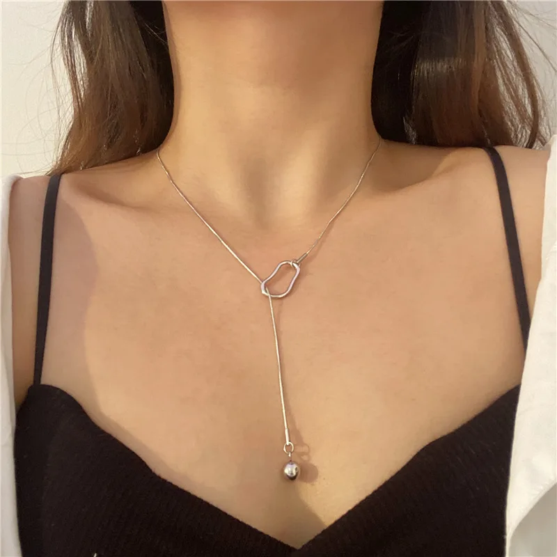 Fashion Simple Metal Pin Adjustable Ball Snake Bone Chain Necklace For Women Gift Wedding Jewelry Accessory
Fashion Simple Metal Pin Adjustable Ball Snake Bone Chain Necklace For Women Gift Wedding Jewelry Accessory