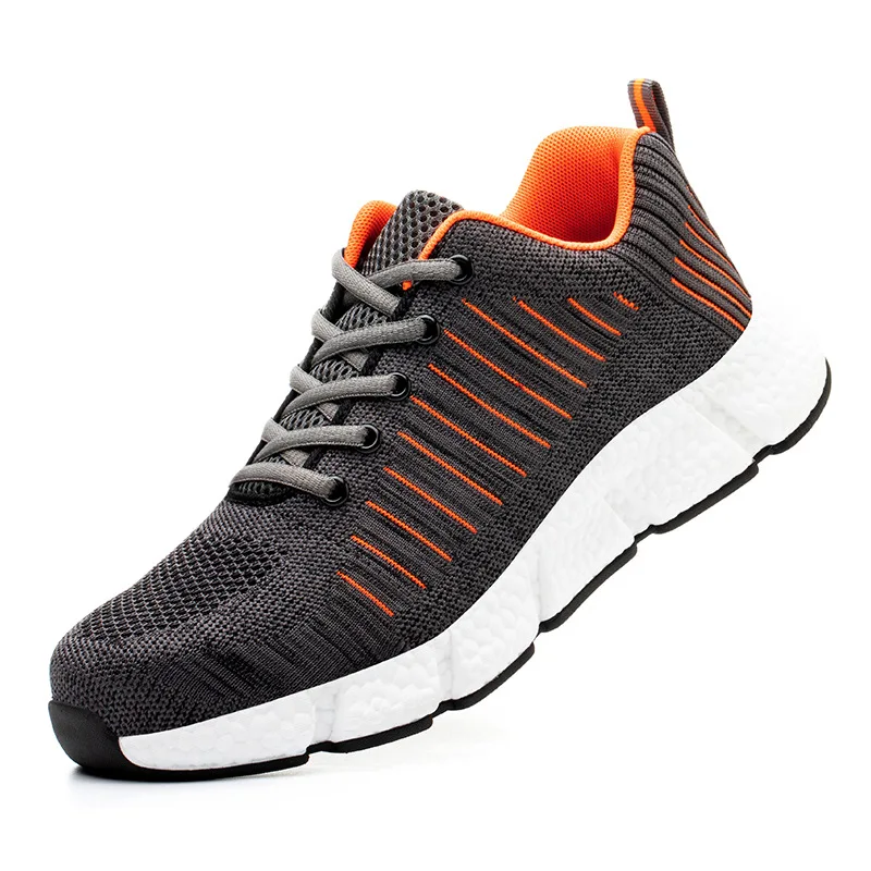 Breathable safety shoes non-slip and anti-smashing protection steel toe work shoes men's casual safety boots 
Breathable safety shoes non-slip and anti-smashing protection steel toe work shoes men's casual safety boots