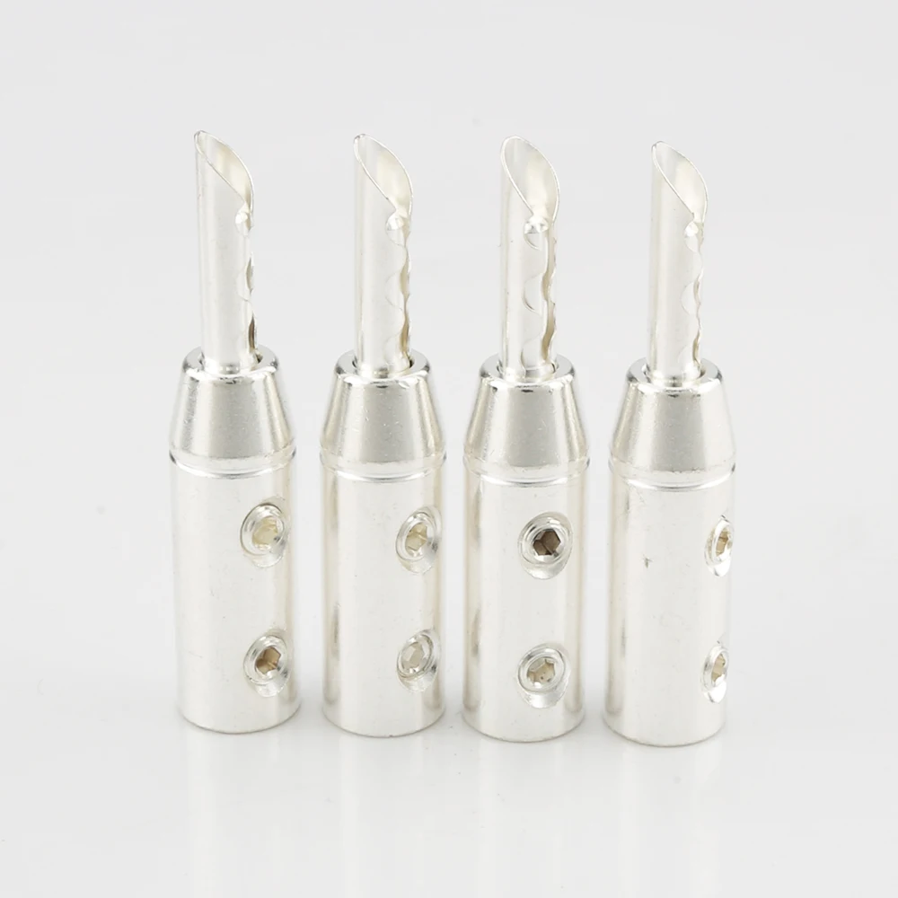 Audiocrast B835S 4 шт. посеребренный банановый разъем посеребренные разъемы BFA вилки