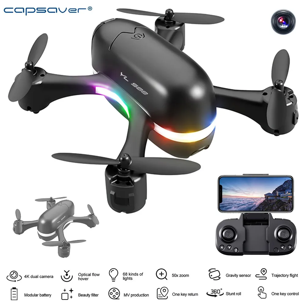 capsaver Remote Control Drones Four Axis HD Camera Aerial Photography Mini Airframe Optical Flow Positioning UAV Toy for Video
capsaver Remote Control Drones Four Axis HD Camera Aerial Photography Mini Airframe Optical Flow Positioning UAV Toy for Video