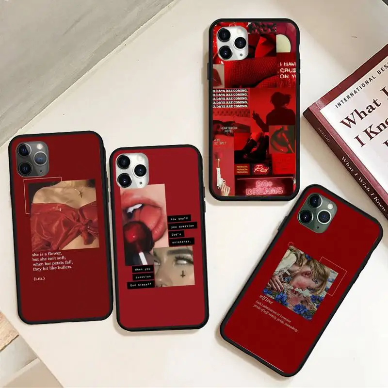 Retro red pattern art lyrics Phone Case for iPhone 11 12 pro MINI XS MAX 8 7 6 6S Plus X 5S SE 2020 XR
Retro red pattern art lyrics Phone Case for iPhone 11 12 pro MINI XS MAX 8 7 6 6S Plus X 5S SE 2020 XR