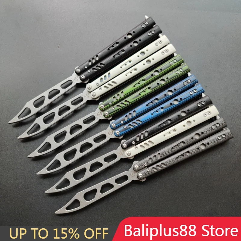 Baliplus BRS Replicant Butterfly Knife Trainer Bushings Knife EDC Pocket Tactical Knife D2 Blade G10/Aluminum Handle Xmas Gift
Baliplus BRS Replicant Butterfly Knife Trainer Bushings Knife EDC Pocket Tactical Knife D2 Blade G10/Aluminum Handle Xmas Gift
