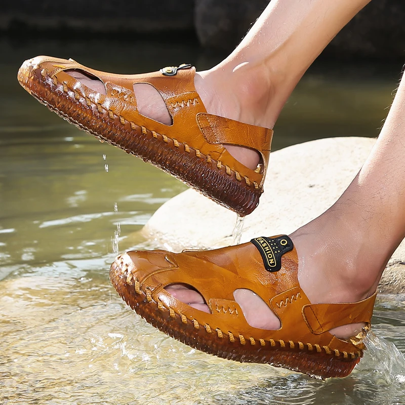 Sandalias Playa Hombre Beach Slippers Men Men's Sandals Summer Mens Outdoor Fashion Sports Leather Roman Shoes For Rubber
Sandalias Playa Hombre Beach Slippers Men Men's Sandals Summer Mens Outdoor Fashion Sports Leather Roman Shoes For Rubber