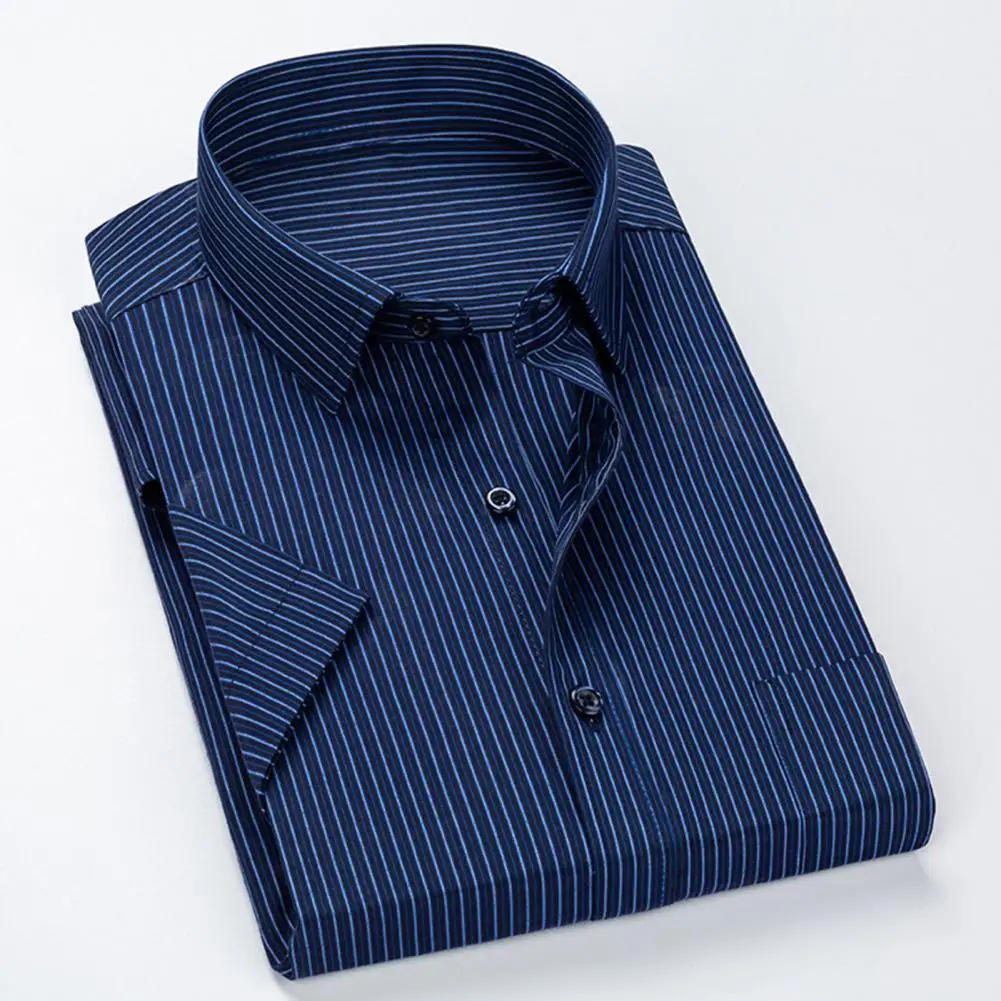 2021 Men's Shirt Striped Anti-wrinkle Social Anti-wrinkle Men Shirt Chest Pocket Regular-fit Button-down Collar Casual Shirts
2021 Men's Shirt Striped Anti-wrinkle Social Anti-wrinkle Men Shirt Chest Pocket Regular-fit Button-down Collar Casual Shirts