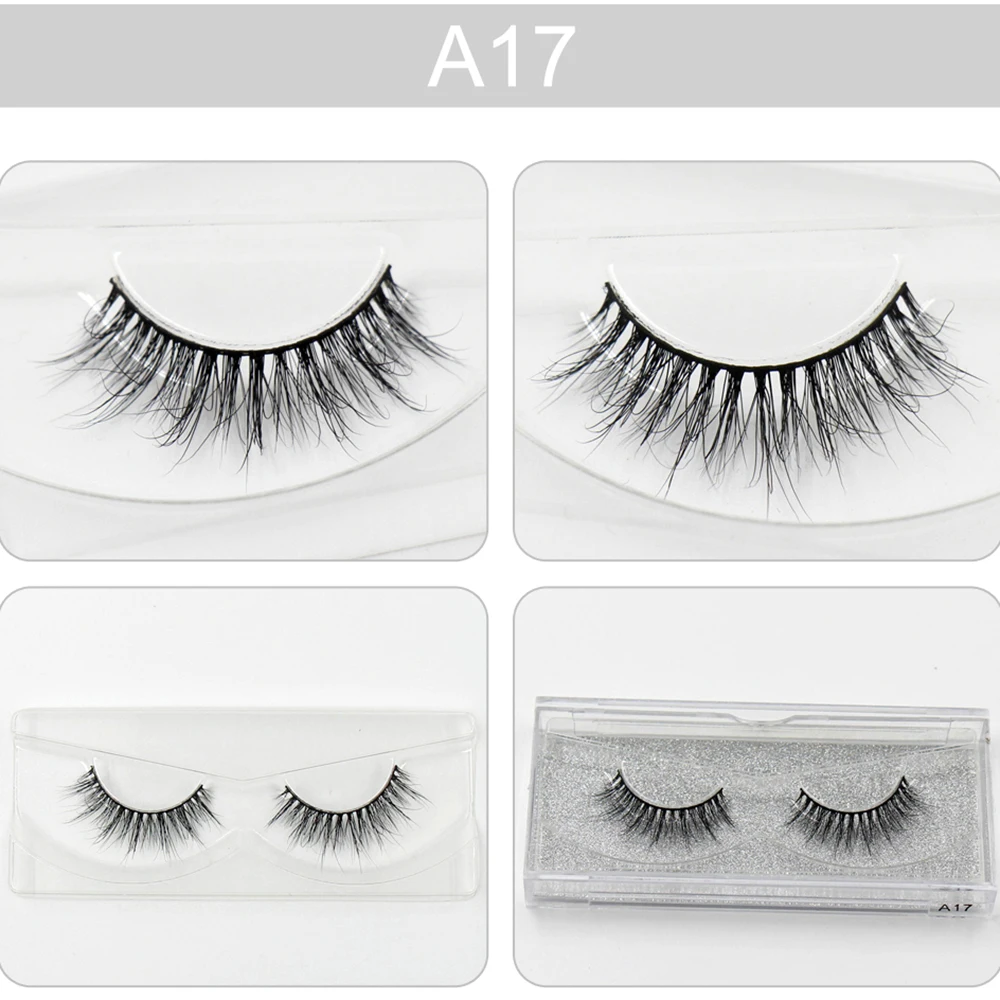 AMAOLASH норковые ресницы 3D Натуральные Искусственные для макияжа A17|makeup lashes|natural