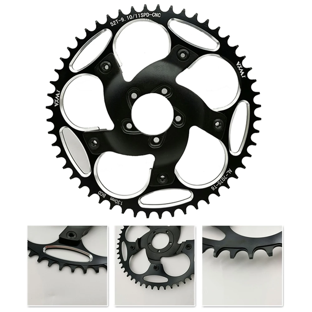 1Pc 130BCD Ebike Chainring Narrow Wide Bicycle Chain Wheel For Bafang 130BCD BBSHD Chain Ring Spider Adaptor With Screws
1Pc 130BCD Ebike Chainring Narrow Wide Bicycle Chain Wheel For Bafang 130BCD BBSHD Chain Ring Spider Adaptor With Screws