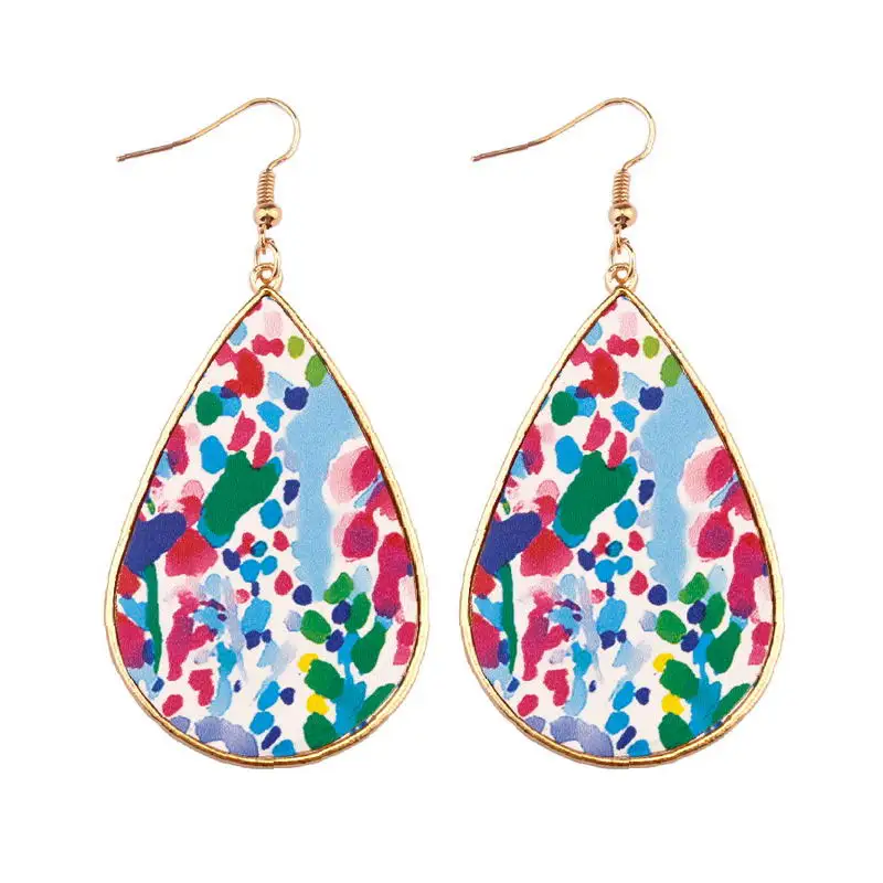 ZWPON Pattern Print Pu Leather Teardrop Earrings Gold Frame Baseball Leather Earrings Fashion Serape Ethnic Jewelry Wholesale
ZWPON Pattern Print Pu Leather Teardrop Earrings Gold Frame Baseball Leather Earrings Fashion Serape Ethnic Jewelry Wholesale