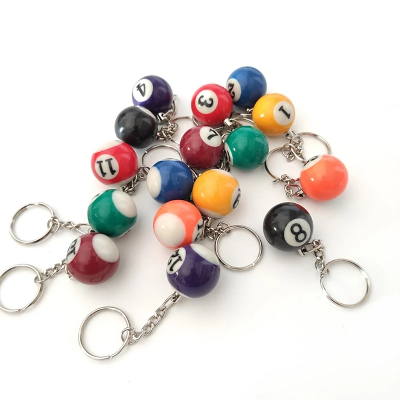16pcs Mini Billiards Shaped Keyring 25mm Resin Billiard Ball Key Chain Black 8 RXBB
16pcs Mini Billiards Shaped Keyring 25mm Resin Billiard Ball Key Chain Black 8 RXBB