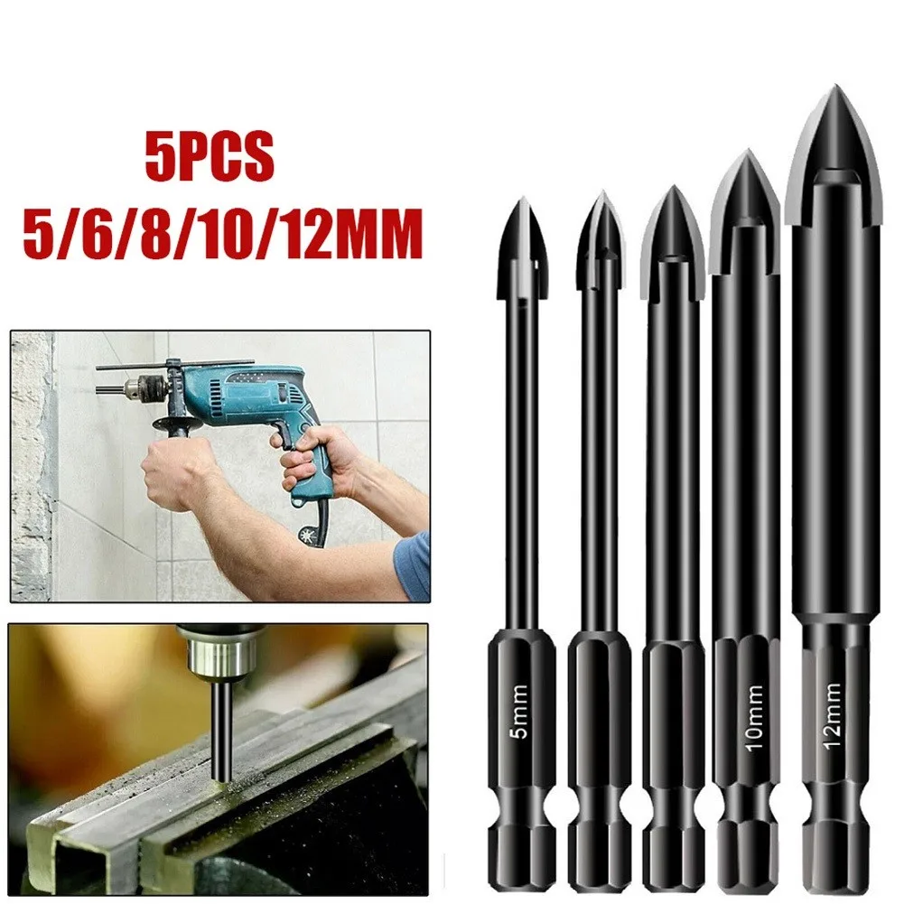 Hot Sale Practical New Hole Opener Drill Bits Set Drill Bit 5-12mm 5Pcs Carbide Ceramic Cutting Tile Porcelain
Hot Sale Practical New Hole Opener Drill Bits Set Drill Bit 5-12mm 5Pcs Carbide Ceramic Cutting Tile Porcelain