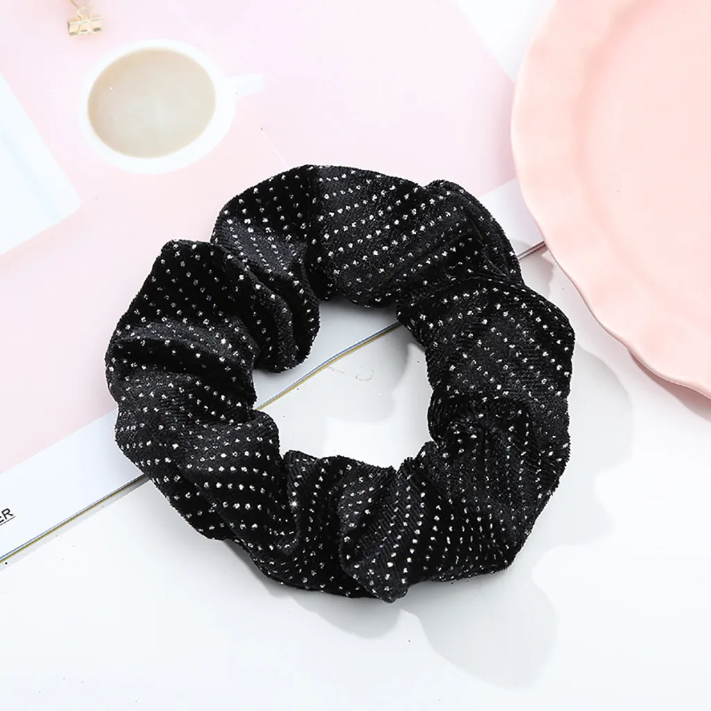 6 Pcs Korean Velvet Elastic Hair Bands for Women or Girls Hair Accessories