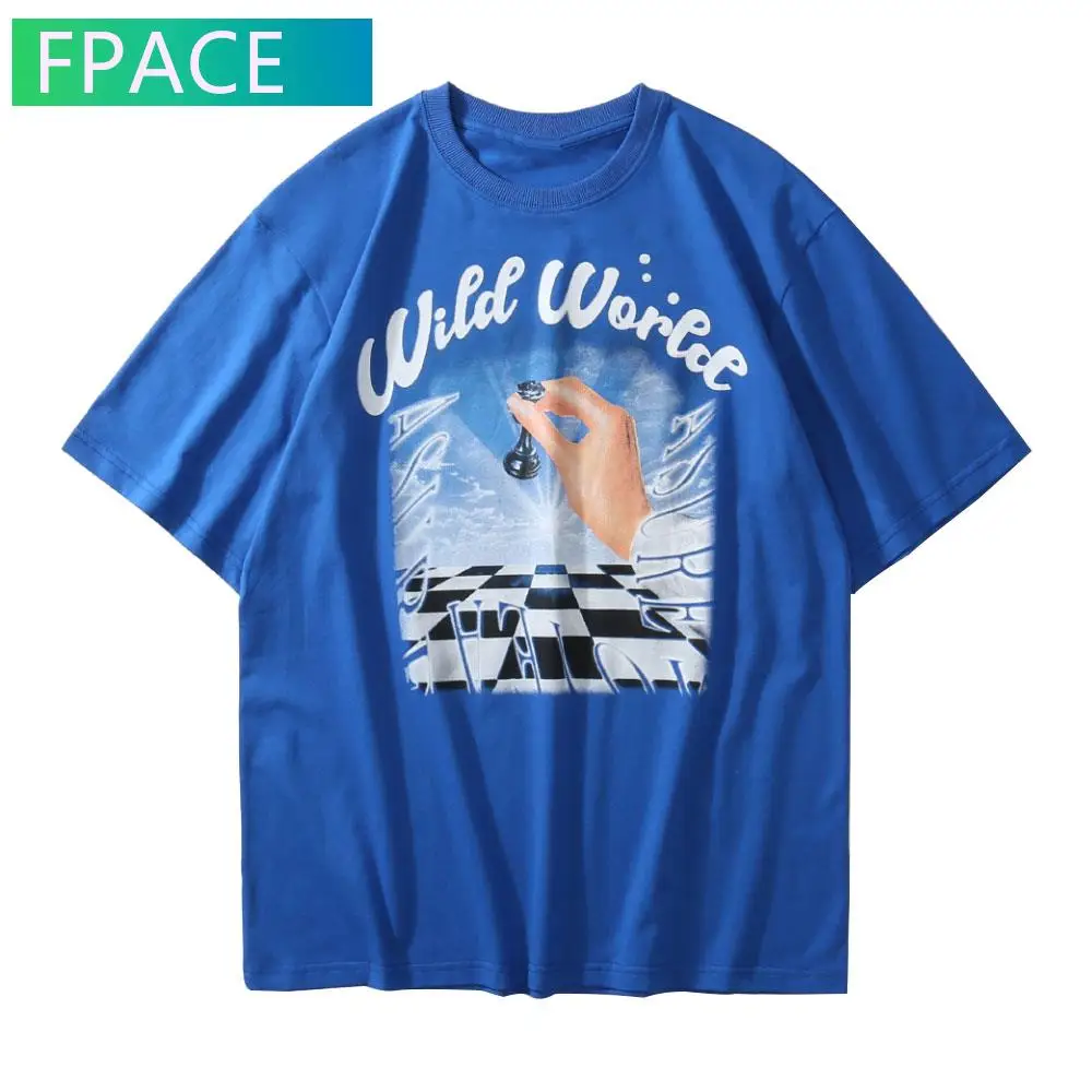 FPACE Tees Shirt Summer Men Streetwear Gothic Chessboard Plaid Print T-Shirt Cotton Casual Harajuku Hip Hop Tshirt Loose Tops
FPACE Tees Shirt Summer Men Streetwear Gothic Chessboard Plaid Print T-Shirt Cotton Casual Harajuku Hip Hop Tshirt Loose Tops
