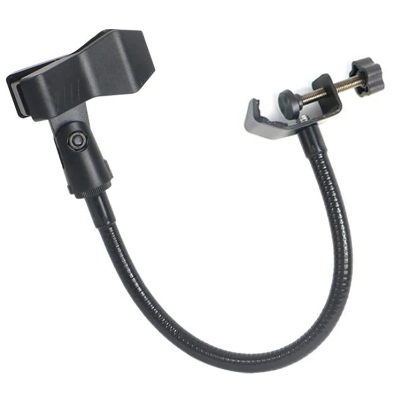 Flexible Gooseneck Microphone Stand with Desk Clamp for Radio Broadcasting Studio, Live Broadcast Equipment
Flexible Gooseneck Microphone Stand with Desk Clamp for Radio Broadcasting Studio, Live Broadcast Equipment