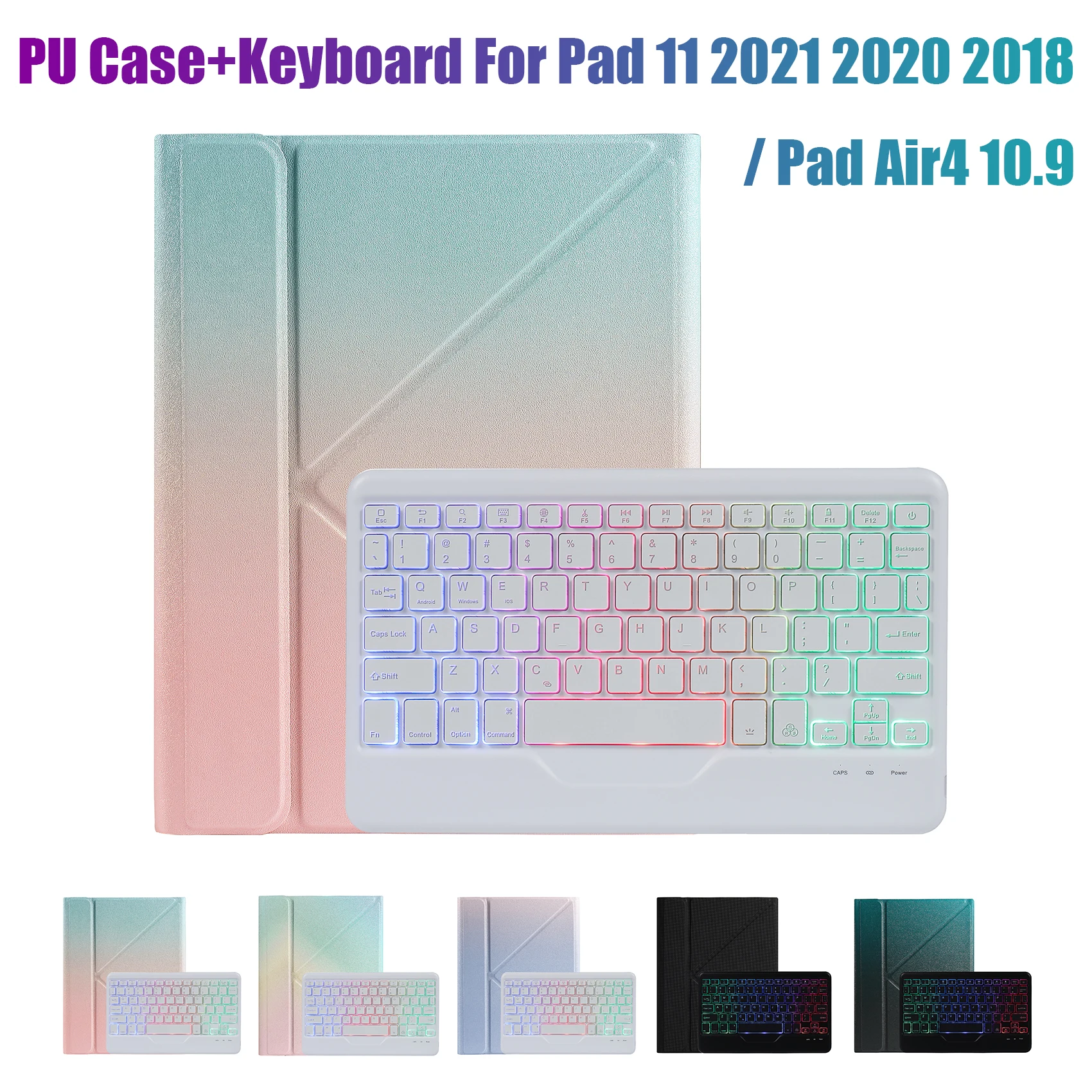 Чехол-книжка из ПУ кожи с клавиатурой для iPad 11 2021 2020 2018 /iPad Air 4 10,9
Чехол-книжка из ПУ кожи с клавиатурой для iPad 11 2021 2020 2018 /iPad Air 4 10,9
