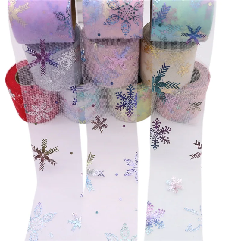 Snowflake Tulle Roll Spool Organza Ribbon Baby Shower Decorations Party and Events Engagement Decor Headdress DIY Crafts 6cm 25y
Snowflake Tulle Roll Spool Organza Ribbon Baby Shower Decorations Party and Events Engagement Decor Headdress DIY Crafts 6cm 25y