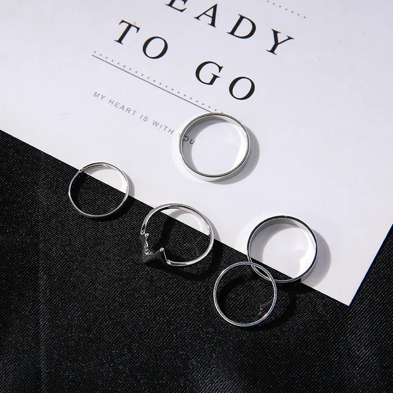 5Pcs/Set Fashion Simple Lightning-shaped Rings Set for Women Hip-Hop Geometric Joint Ring Party Jewelry Gift
5Pcs/Set Fashion Simple Lightning-shaped Rings Set for Women Hip-Hop Geometric Joint Ring Party Jewelry Gift
