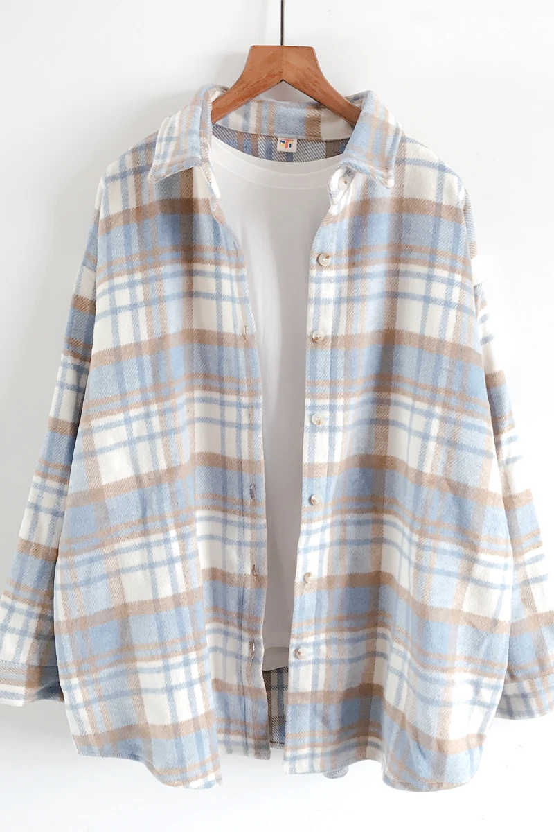 New Style Cardigan Jacket For Autumn And Winter Thick Loose Large Size Warm Woolen Long-Sleeved Woolen Cloth Shirt Women
New Style Cardigan Jacket For Autumn And Winter Thick Loose Large Size Warm Woolen Long-Sleeved Woolen Cloth Shirt Women