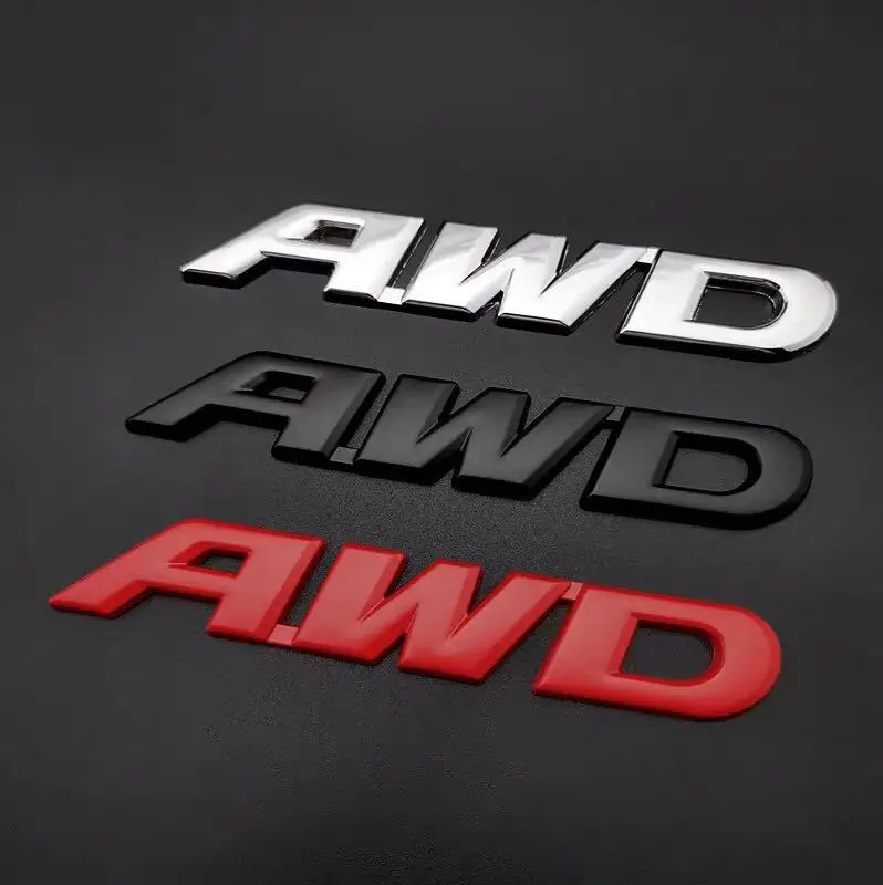 

1 шт. 3D металлический автомобильный Стайлинг красный черный белый AWD эмблема, наклейка с логотипом 4WD логотип значок наклейка для CRV