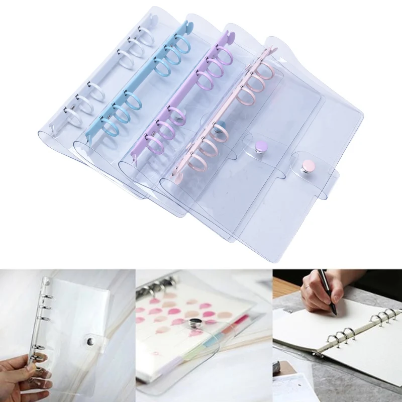 6 Holes Transparent Notebook Cover Rings Binder Planner Clips Loose Leaf Ring
6 Holes Transparent Notebook Cover Rings Binder Planner Clips Loose Leaf Ring